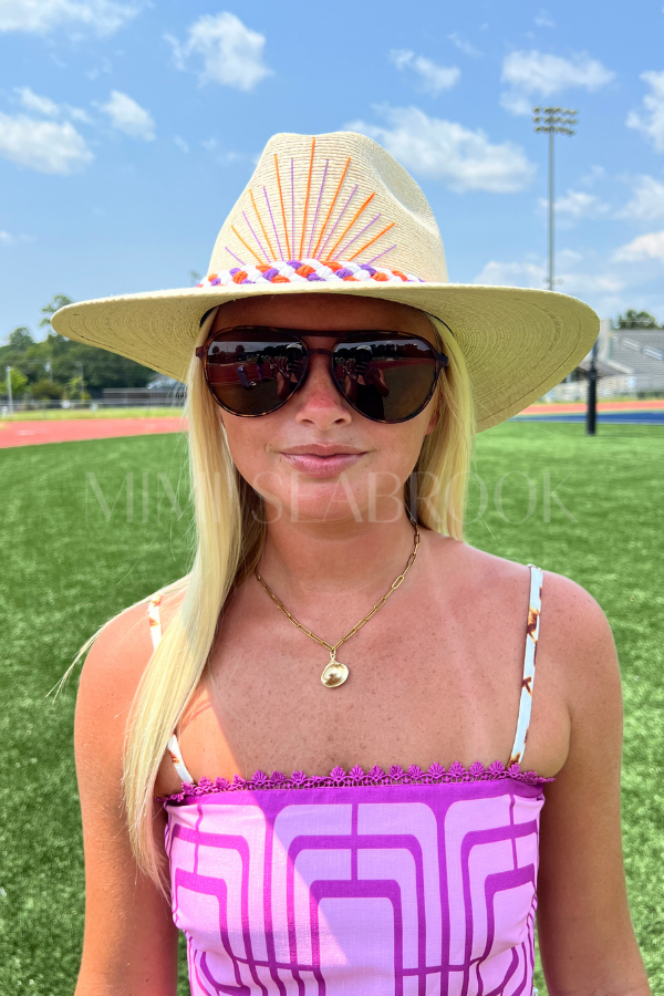 Clemson Palm Hat by Tipsy Threads