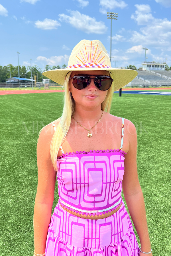 Clemson Palm Hat by Tipsy Threads
