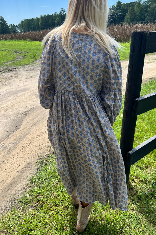 Clover Maxi Dress, French Oak