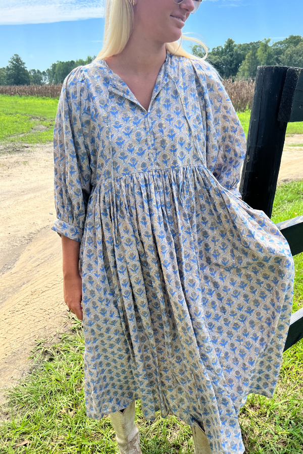 Clover Maxi Dress, French Oak