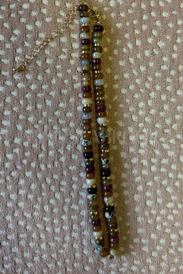 Coastal  necklace, brown