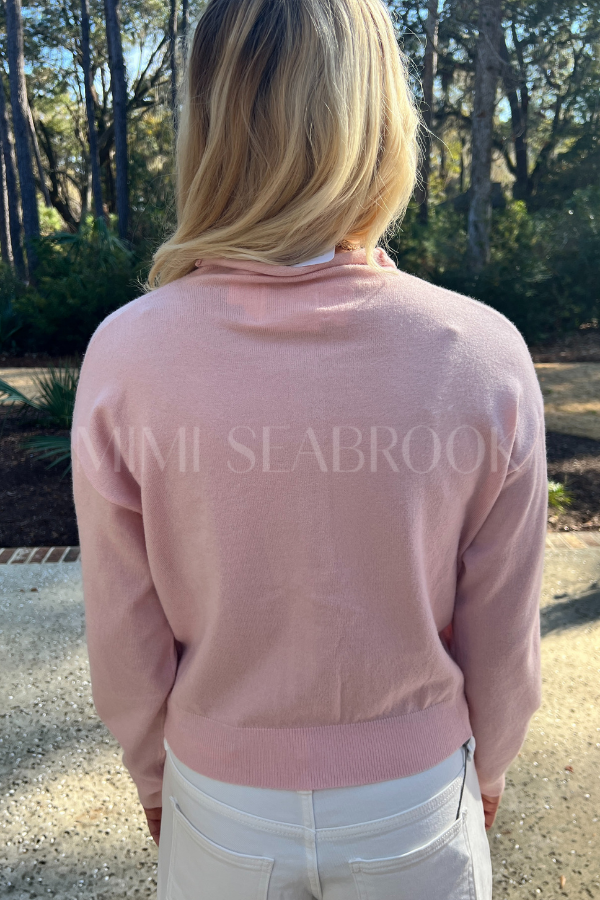 Colegrove cardigan sweater, pink