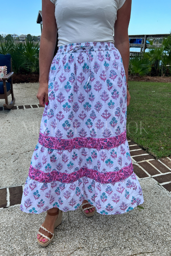 Cora Skirt, Lilac Chiffon by Victoria Dunn