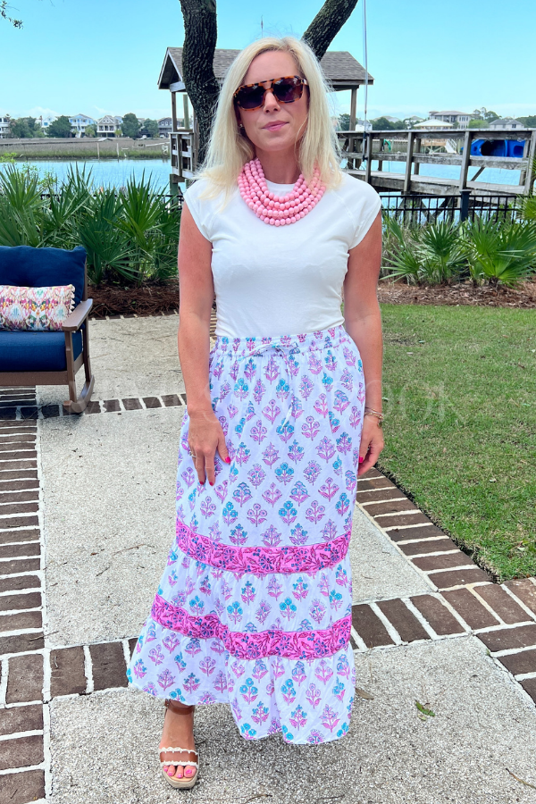 Cora Skirt, Lilac Chiffon by Victoria Dunn