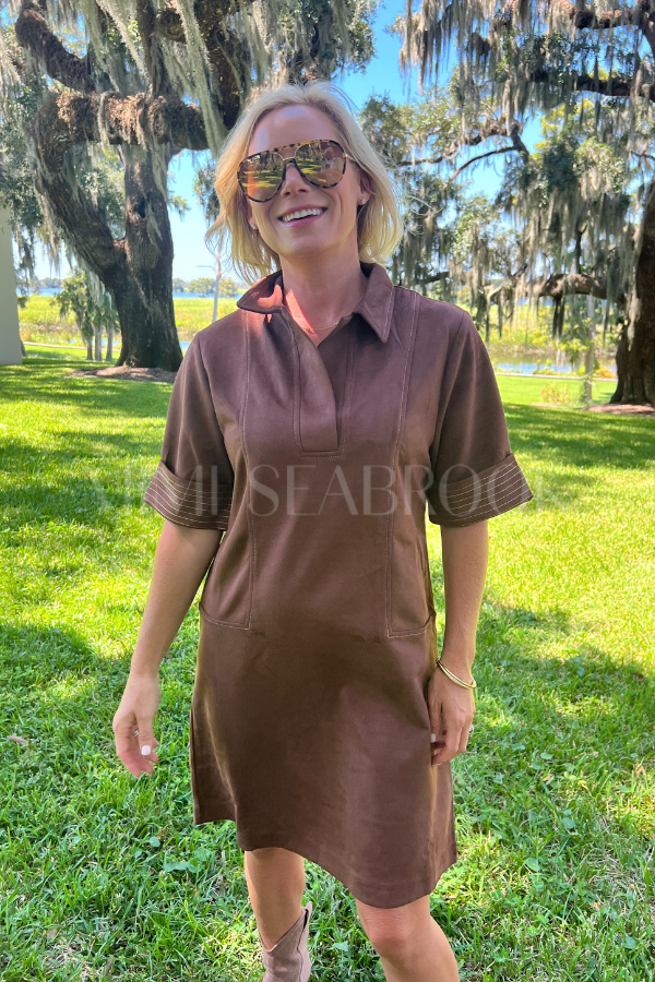 Coraline dress, brown