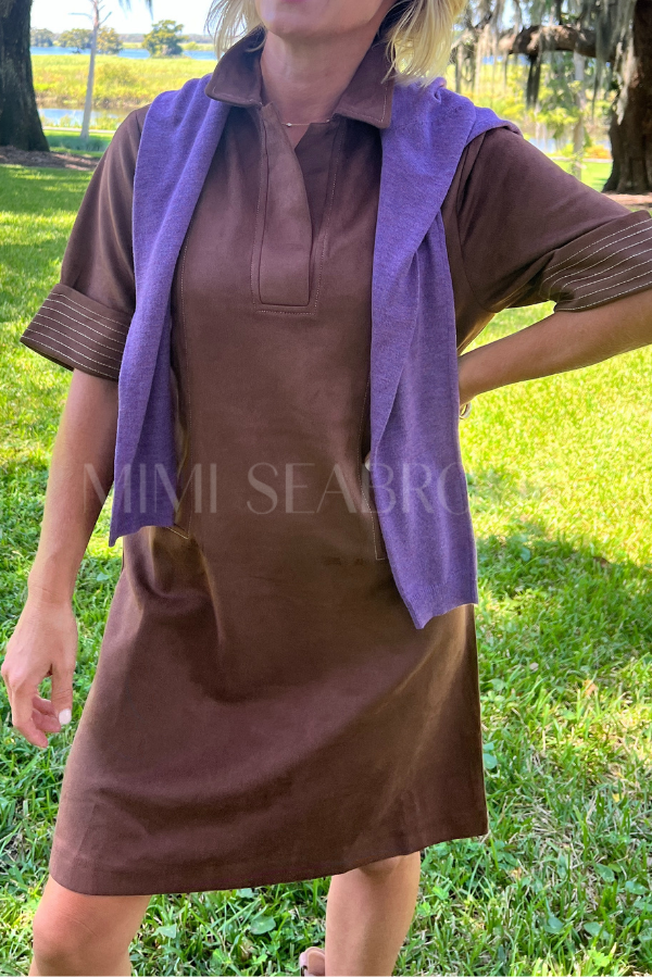 Yara cardigan sweater, purple