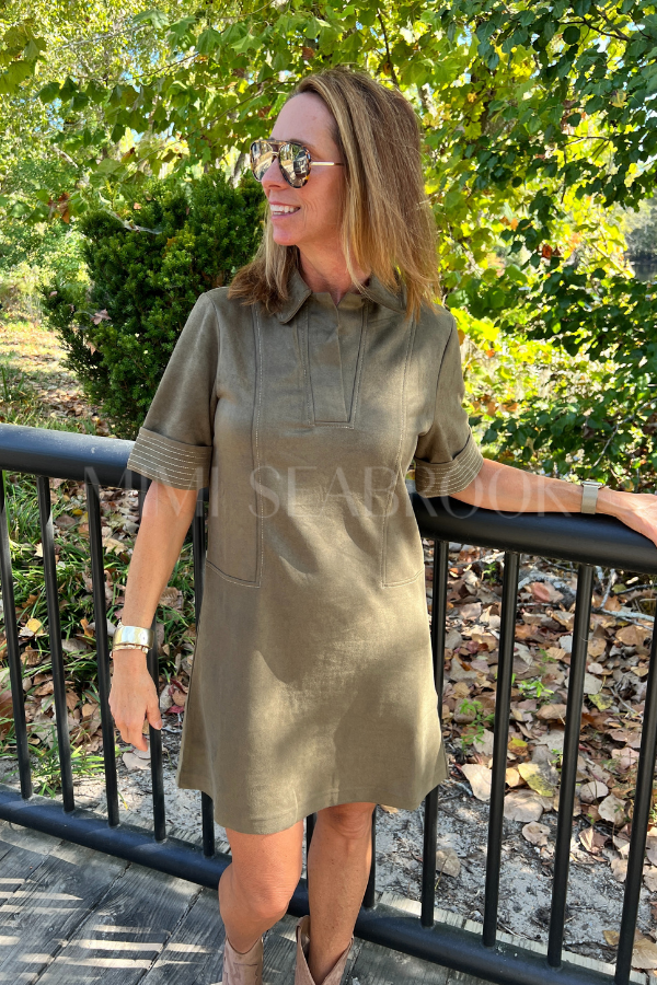 Coraline dress, olive
