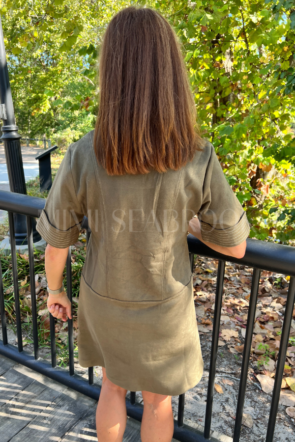 Coraline dress, olive