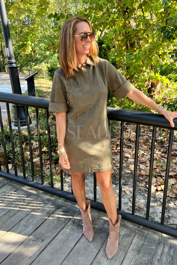 Coraline dress, olive