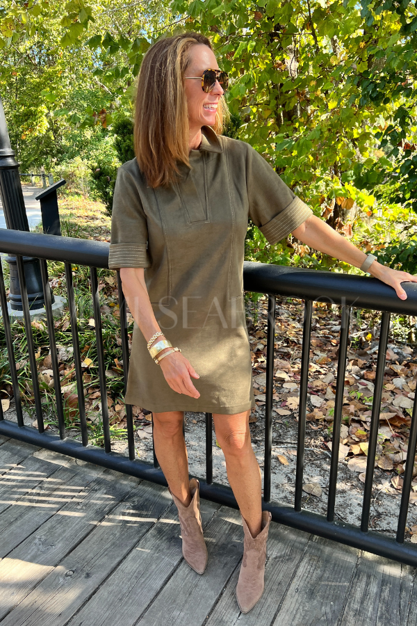 Coraline dress, olive