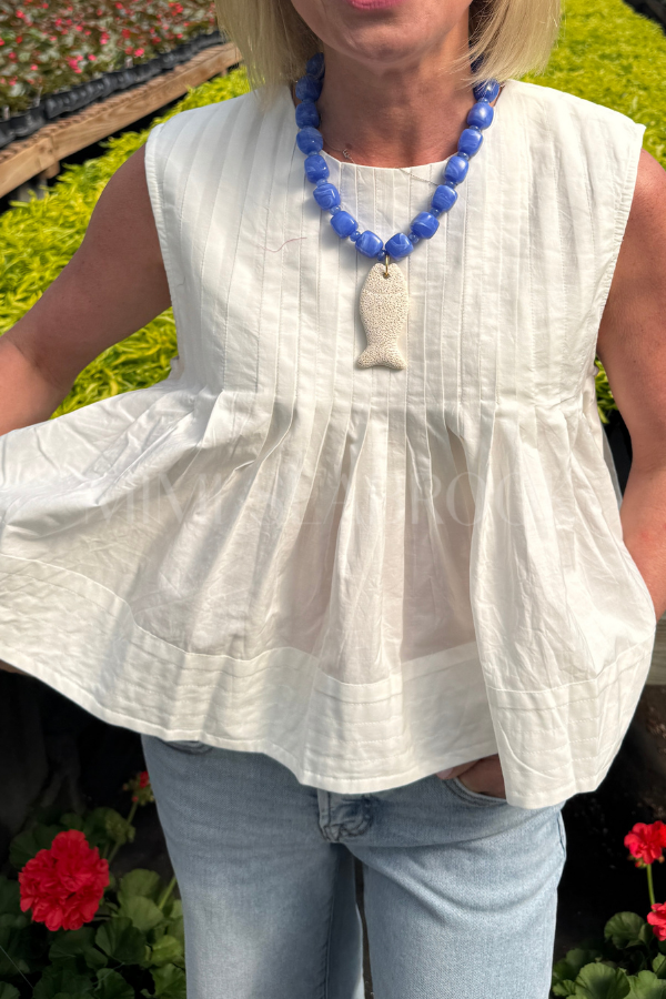 Cordelia top, cream
