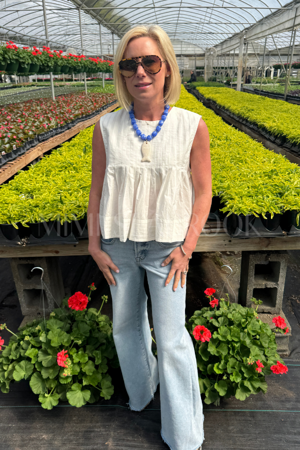 Cordelia top, cream