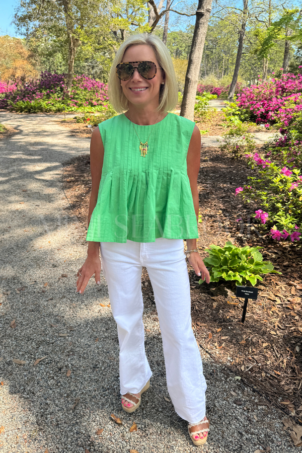 Cordelia top, green