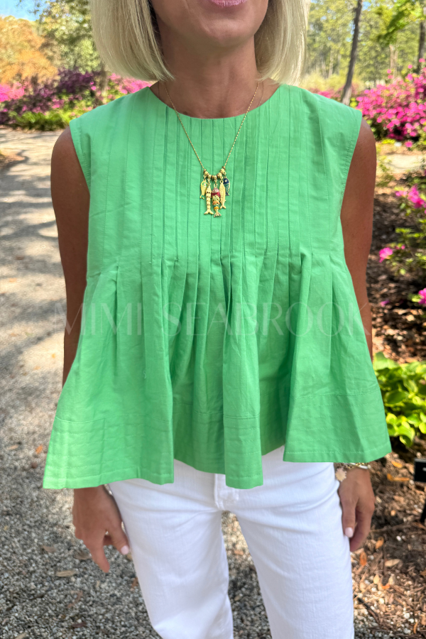 Cordelia top, green