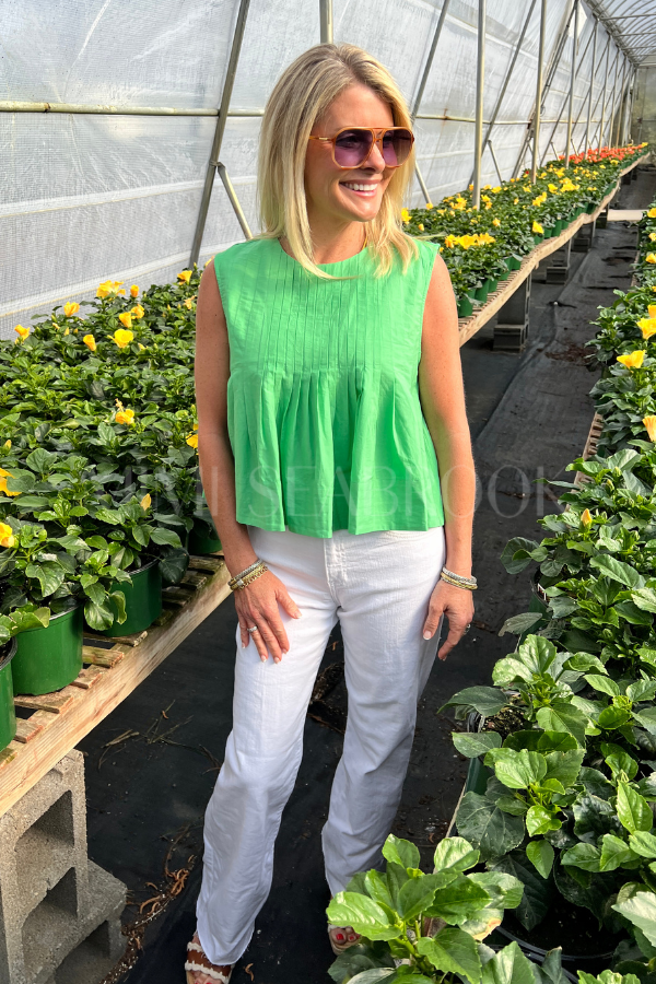 Cordelia top, green