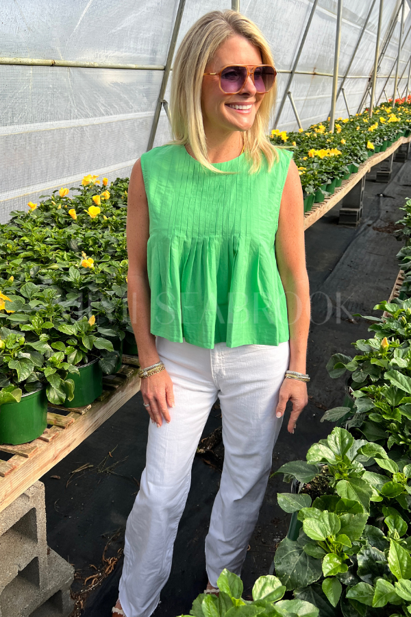 Cordelia top, green
