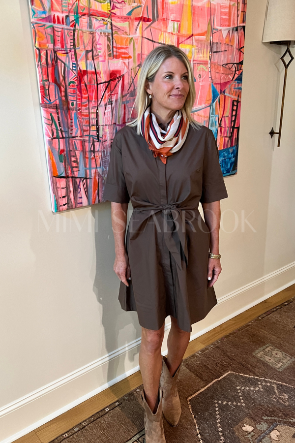 Crowell dress, brown