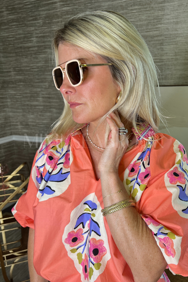 Cruz Sunglasses, cream/brown by I-SEA