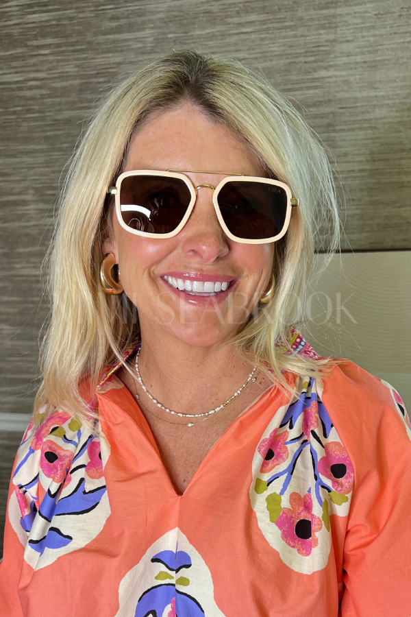 Cruz Sunglasses, cream/brown by I-SEA