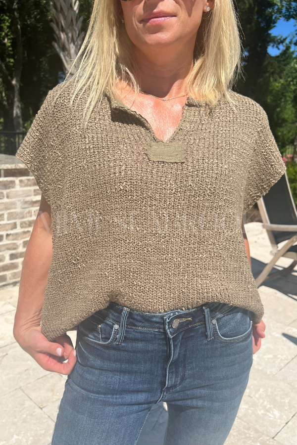 Culbertson sweater, cappuccino