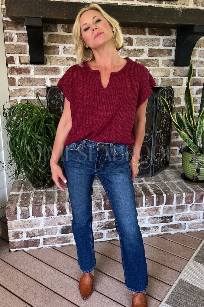 Culbertson sweater, wine