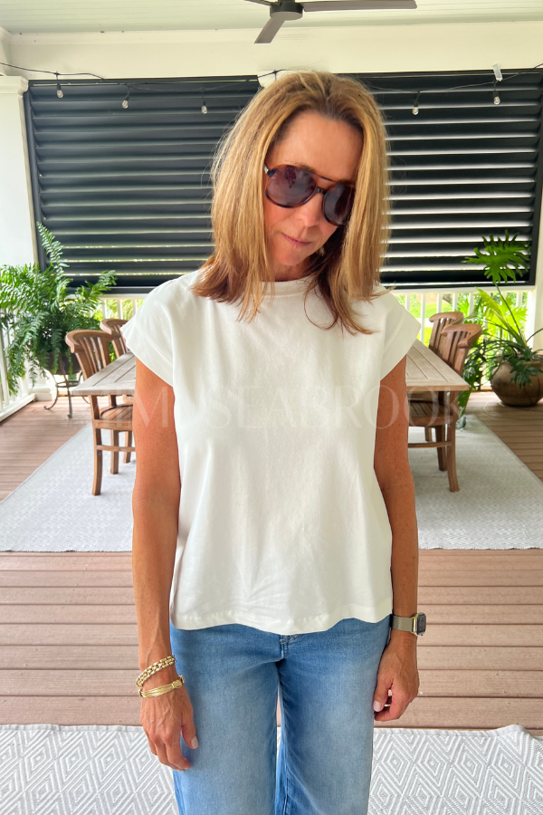 Cullen top, ivory