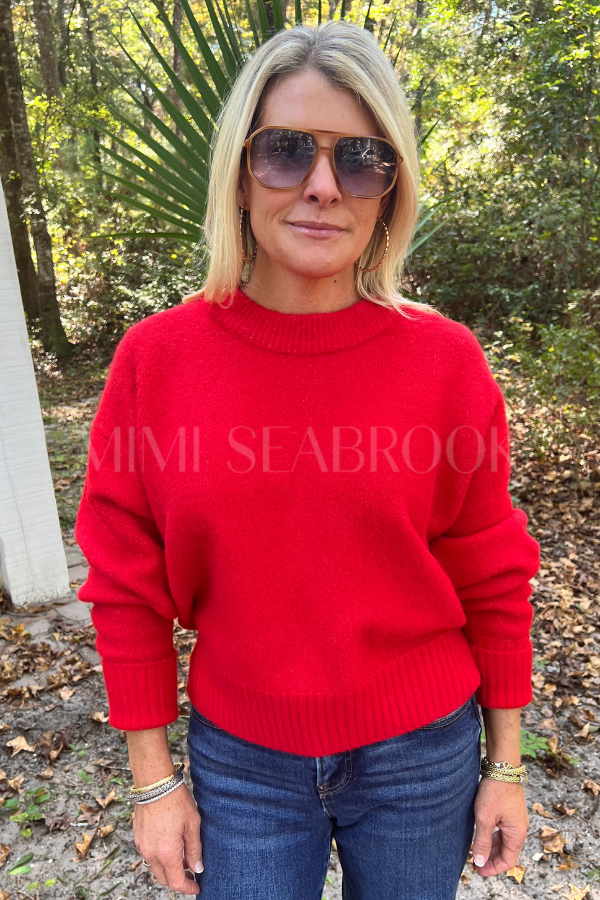 Darla sweater, red