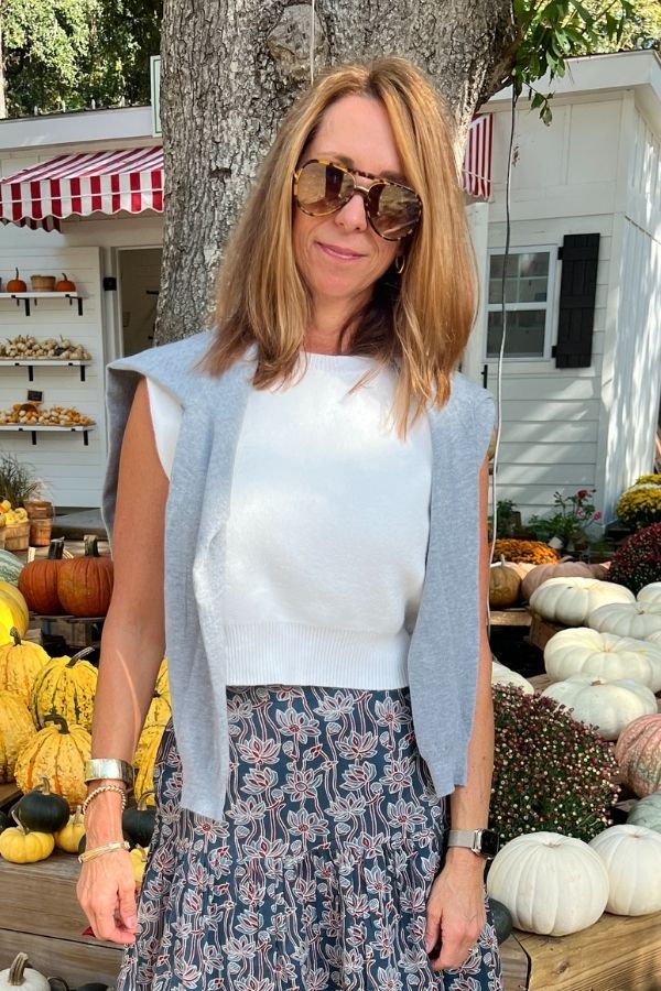 Davidson sweater, grey blue