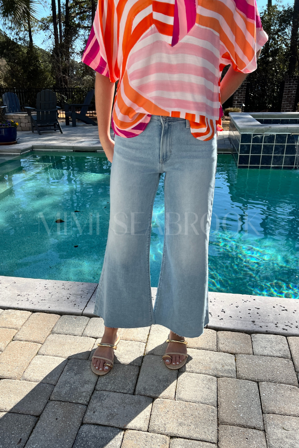 Davies crop flare jeans