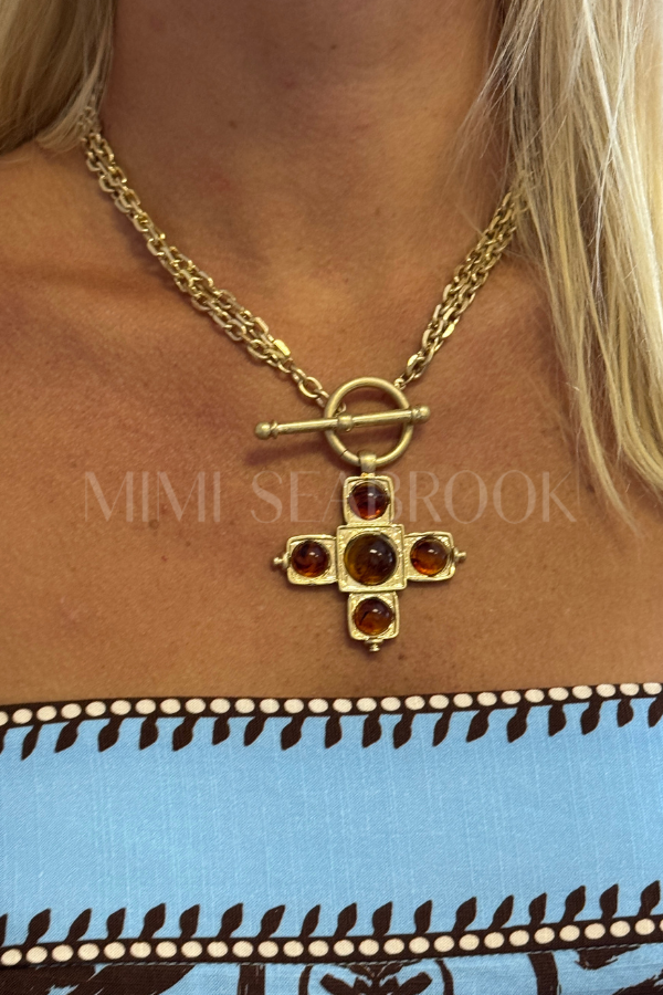 Deana necklace, tortoise