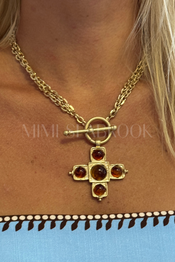 Deana necklace, tortoise