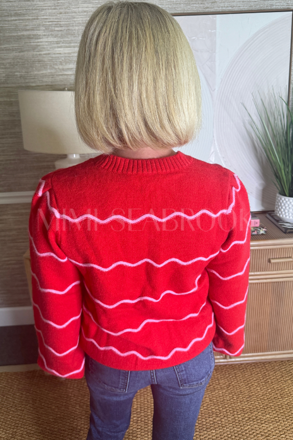 Denise sweater, red