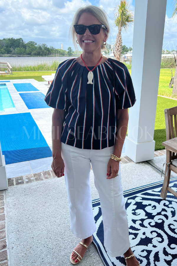 Denny top, navy