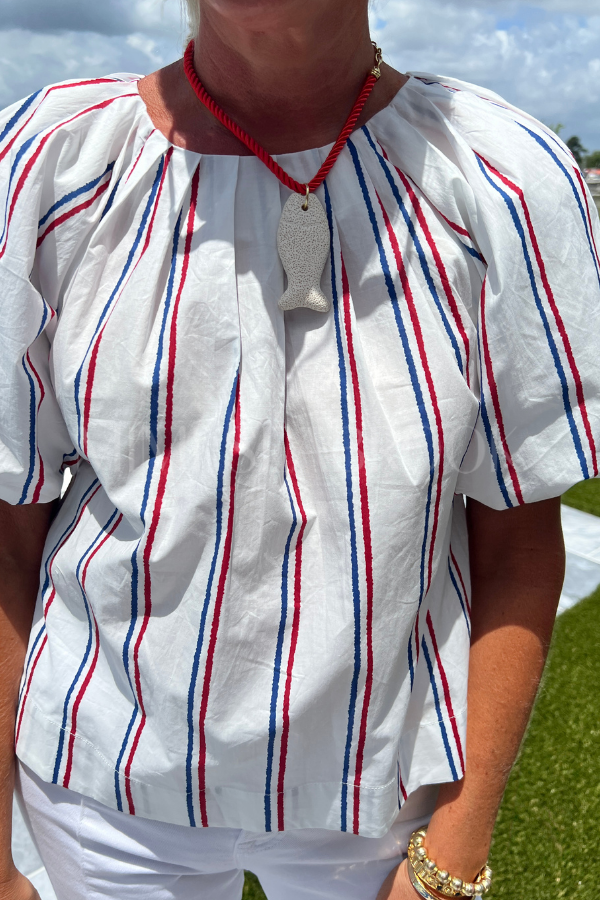 Denny top, white