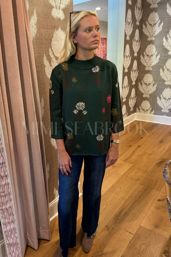 Dolores sweater, hunter green