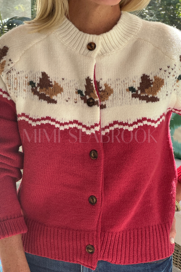 Duck Cardigan sweater