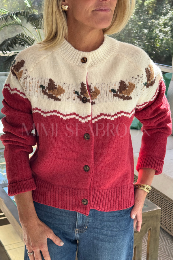 Duck Cardigan sweater