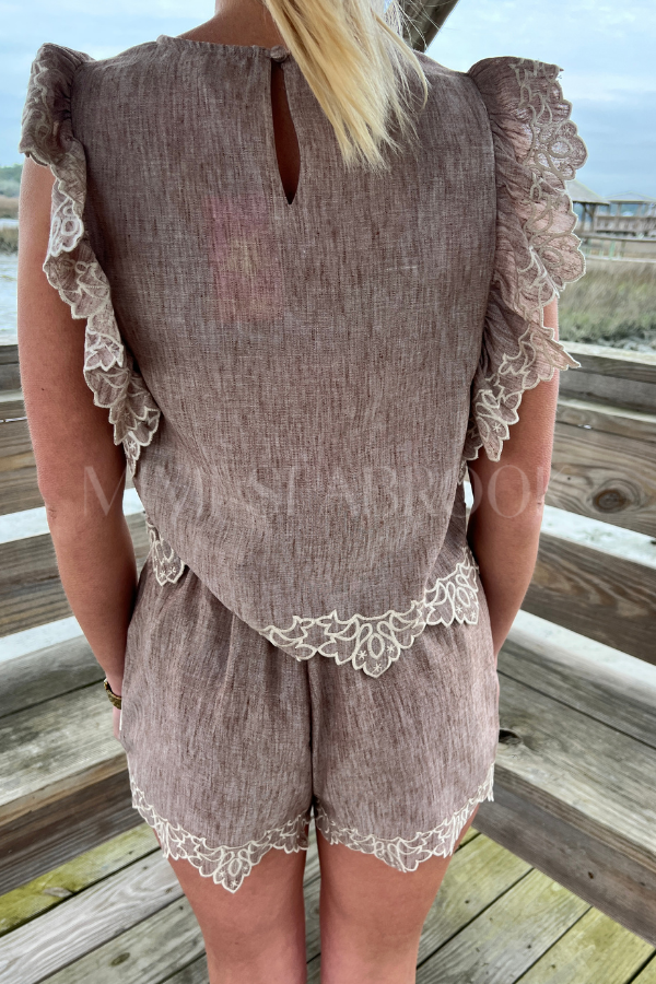 Dutton top, brown