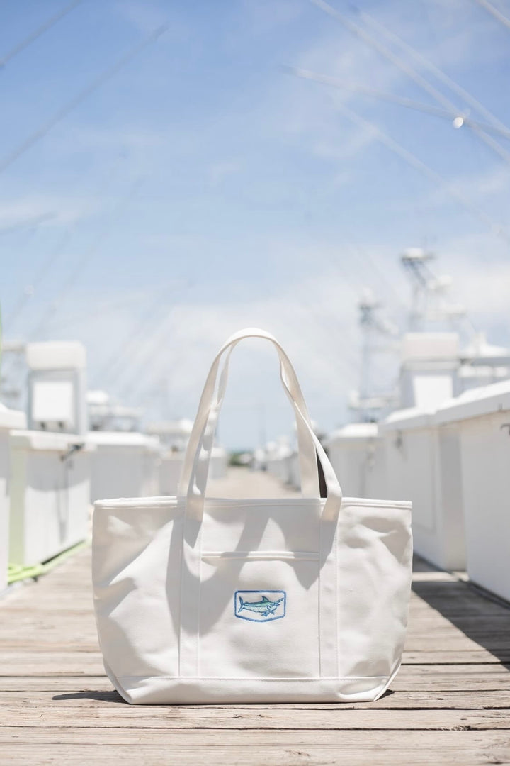 Lowcountry Tote Bag by Mimi Seabrook x King +Pitt, Marlin