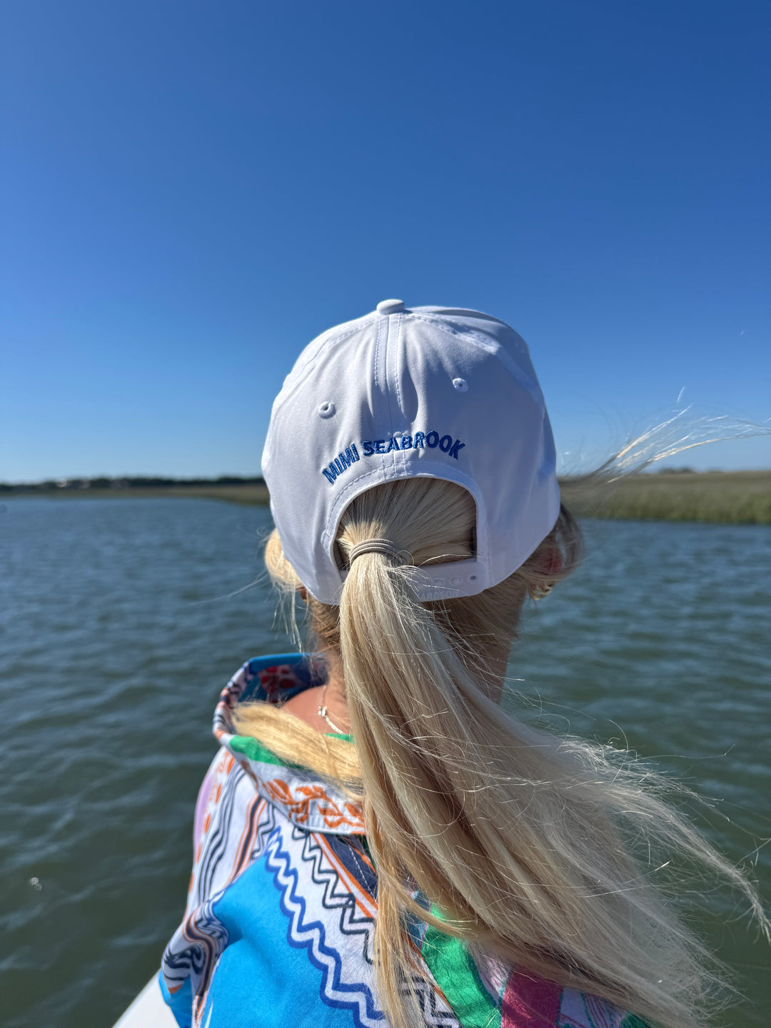 Bulls Bay Tarpon Hat x King + Pitt, White/Navy