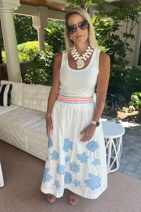 Earle skirt, white