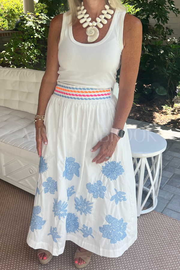 Earle skirt, white