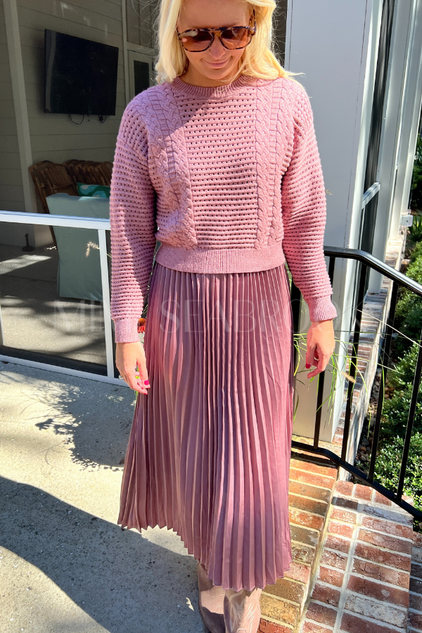 Elian dress, ash rose