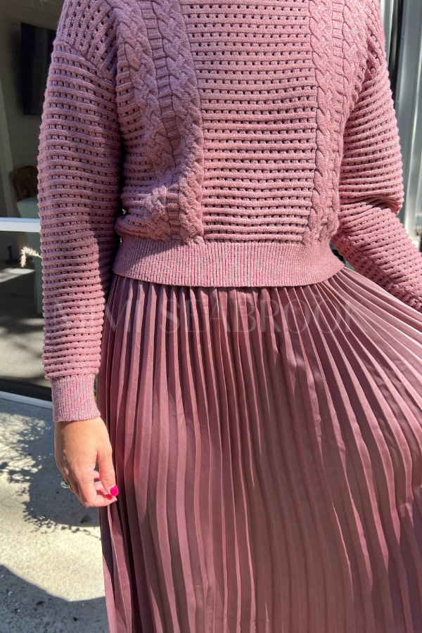 Elian dress, ash rose