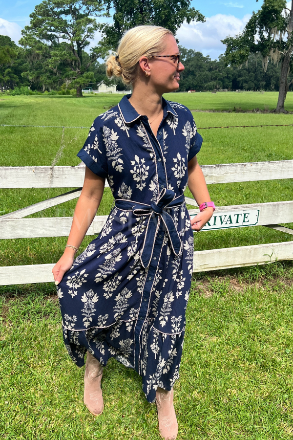 Elsa dress, navy