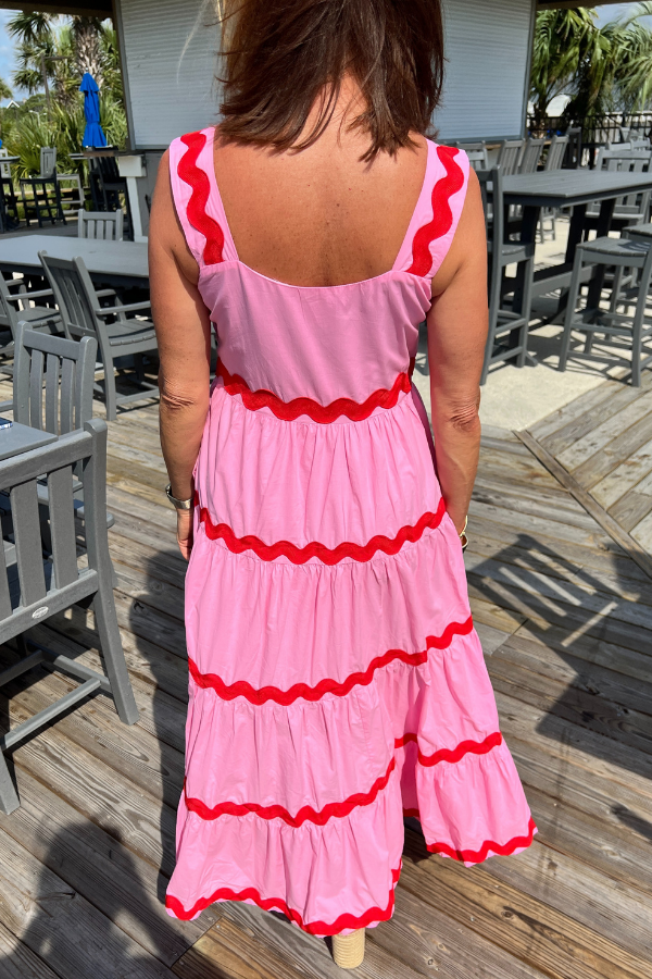 Elyssa dress, pink/berry