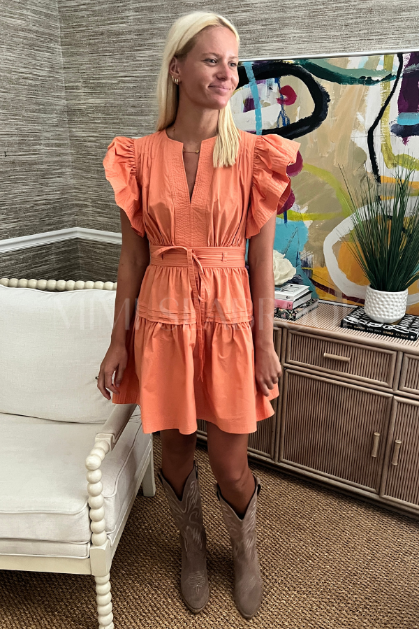 Enders dress, orange