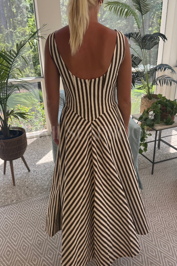 Esham dress, brown