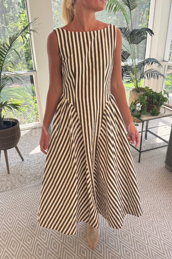 Esham dress, brown