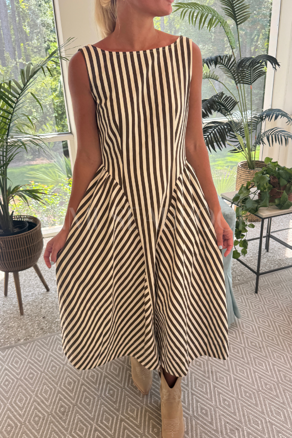 Esham dress, brown